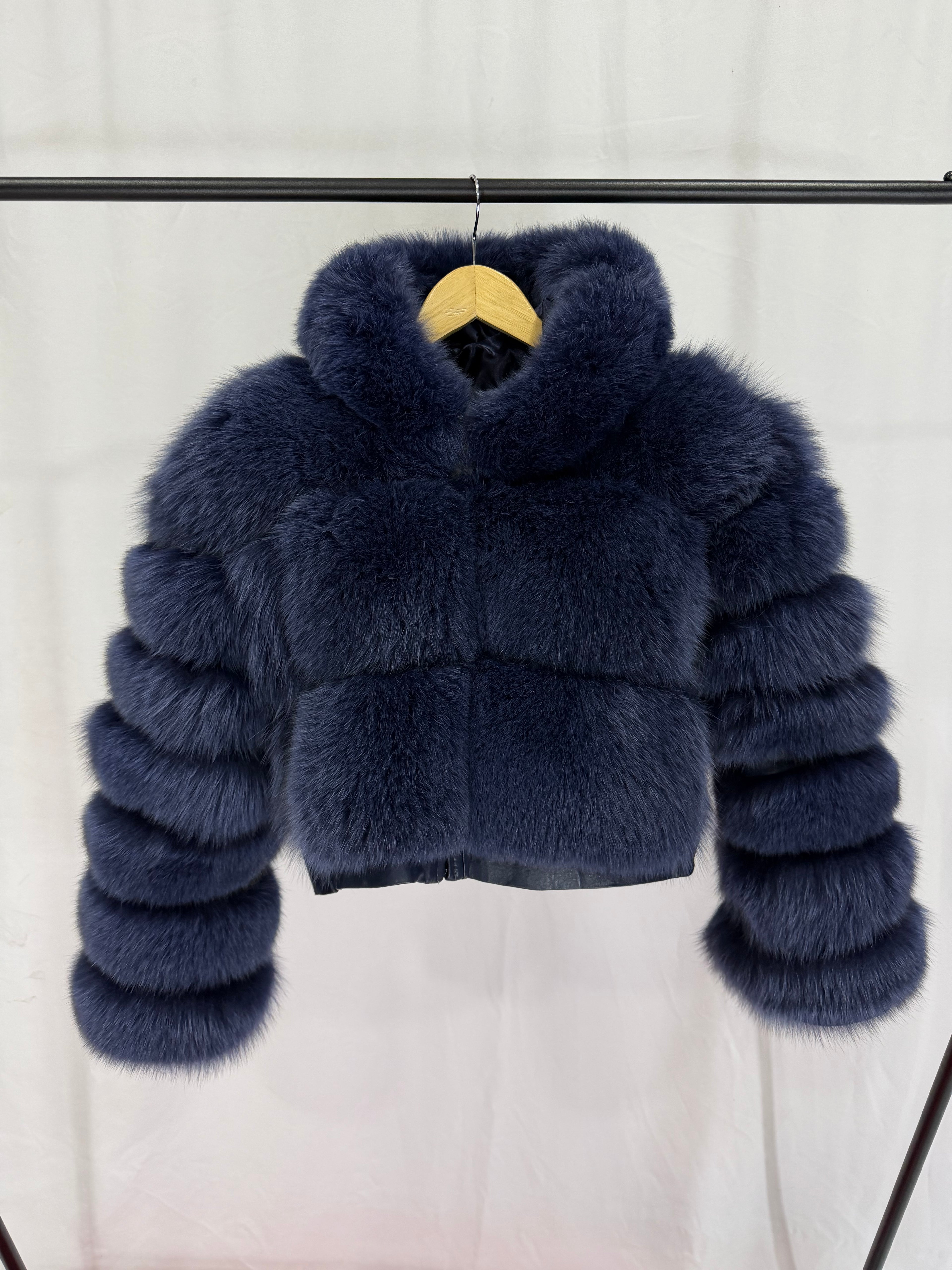 Royal Sapphire Natural Fur Jacket
