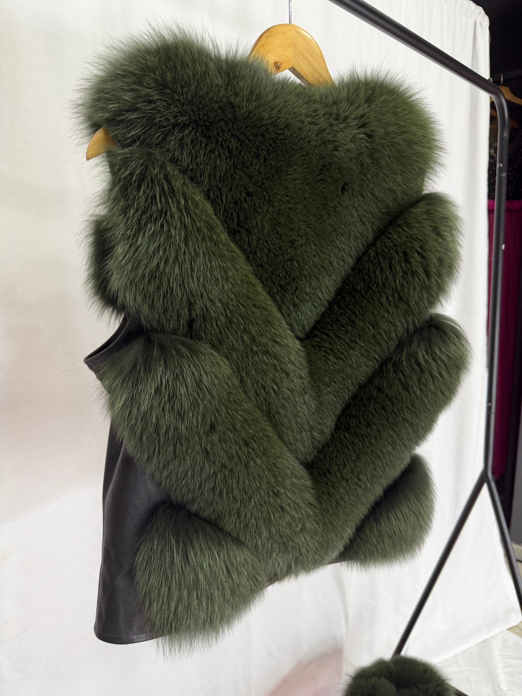 Emerald Luxe Green Fur Coat