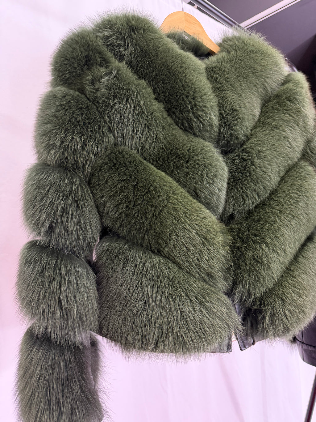 Emerald Luxe Green Fur Coat