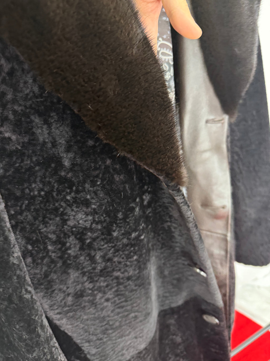 Noir Imperial Wolf Fur Coat