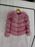 Rose Glam Pink Fur Coat