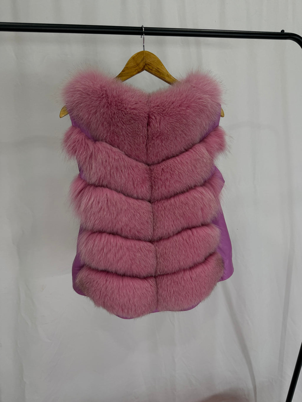 Rose Glam Pink Fur Coat
