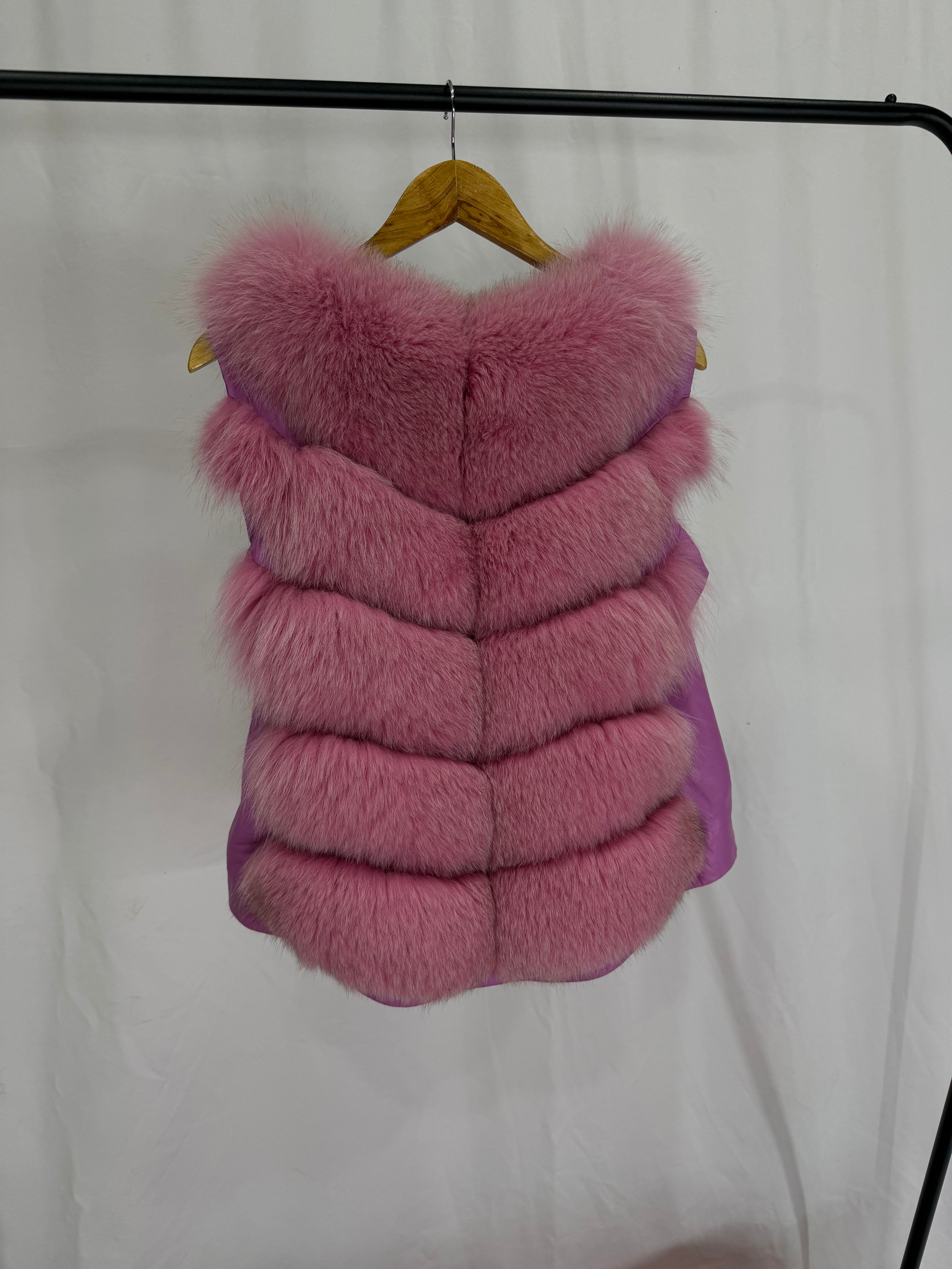 Rose Glam Pink Fur Coat