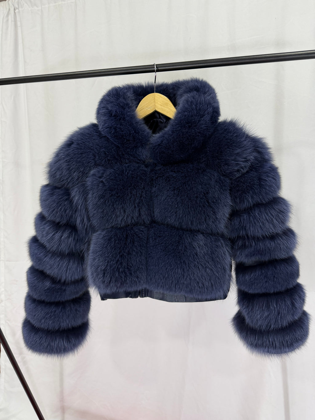 Royal Sapphire Natural Fur Jacket