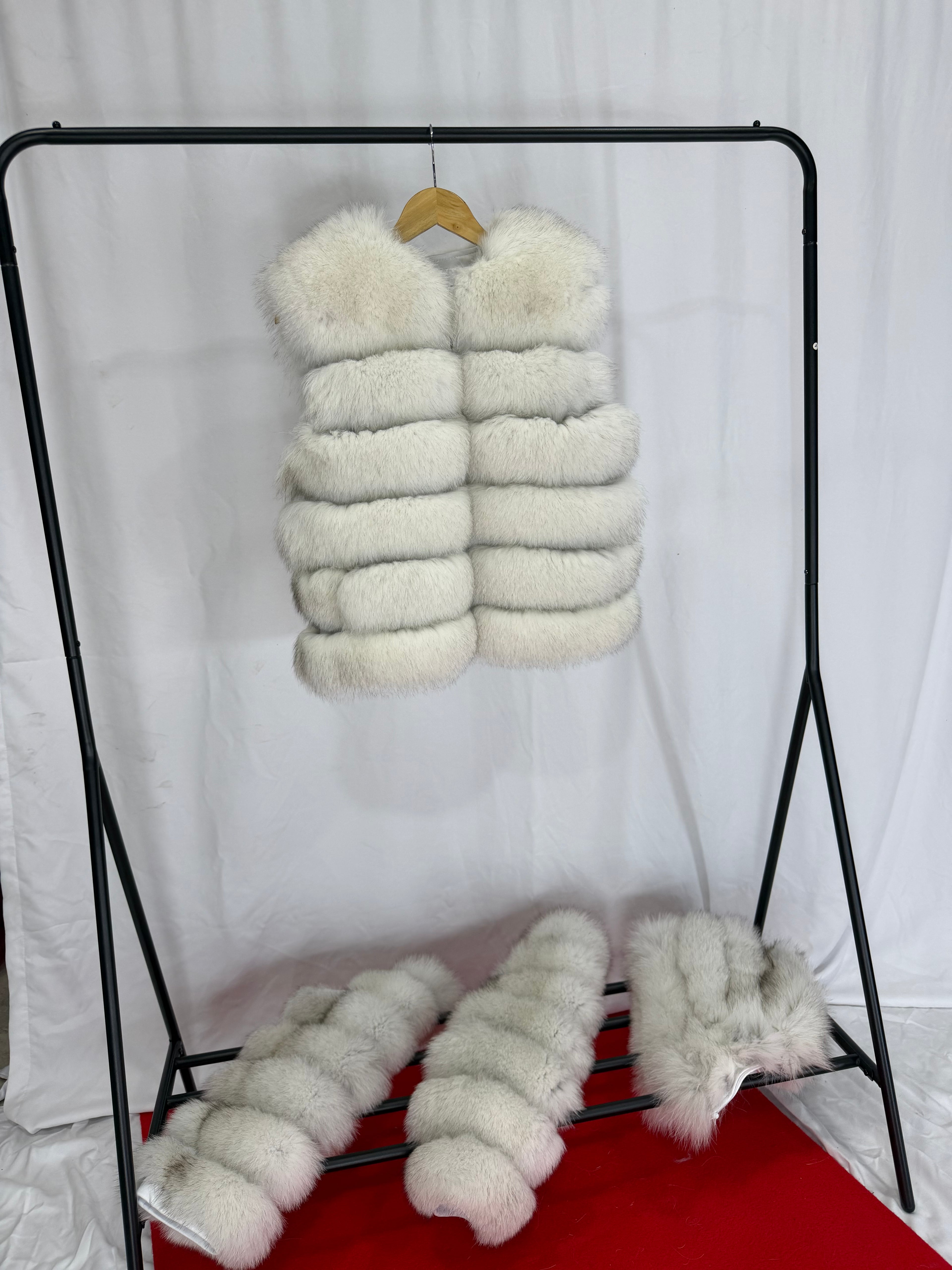 Arctic Royal White Fur Coat