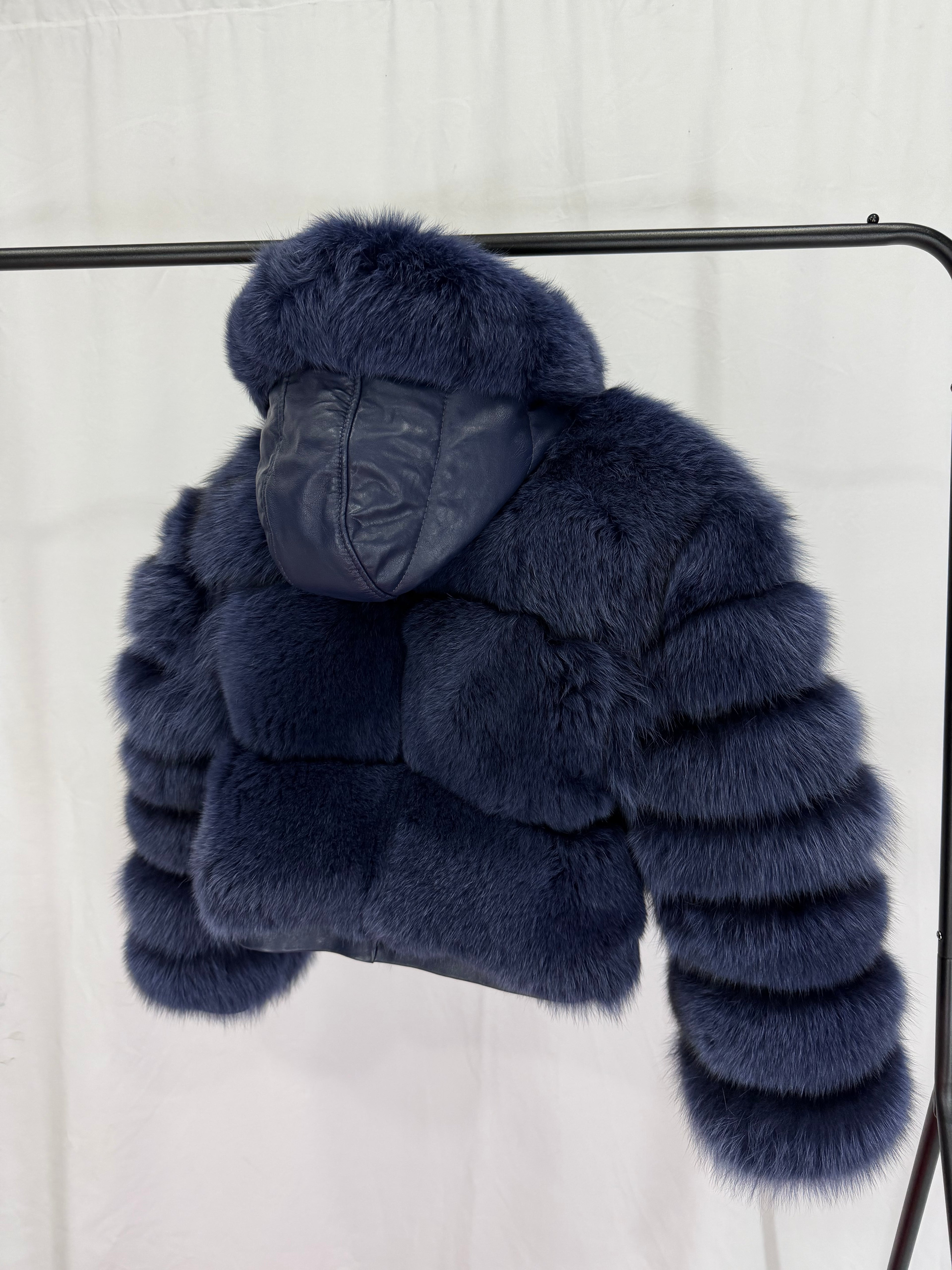 Royal Sapphire Natural Fur Jacket