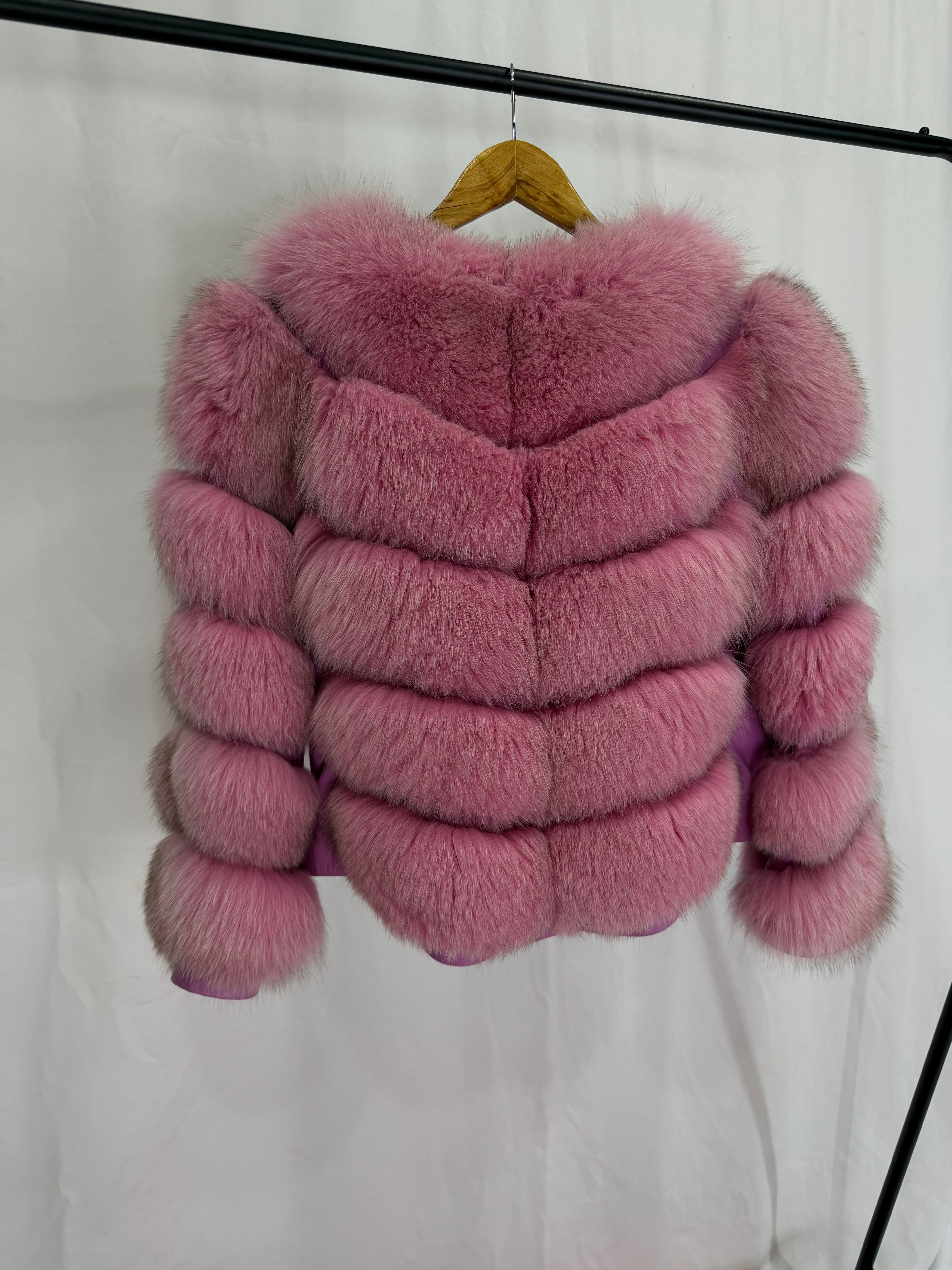Rose Glam Pink Fur Coat