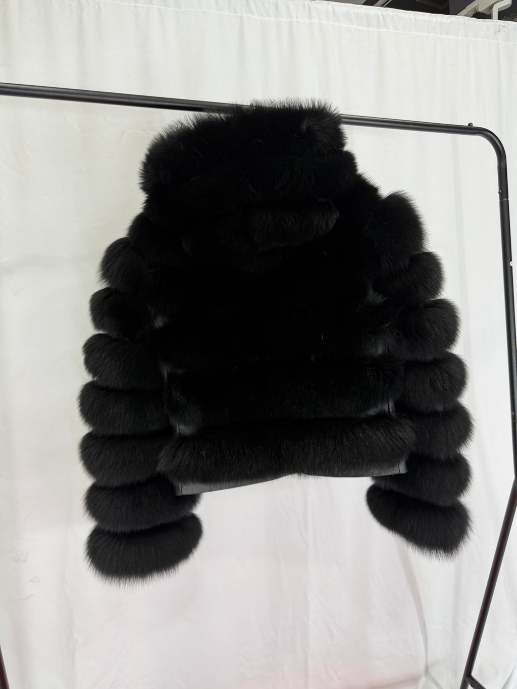 Noir Duchess Cropped Fur Jacket