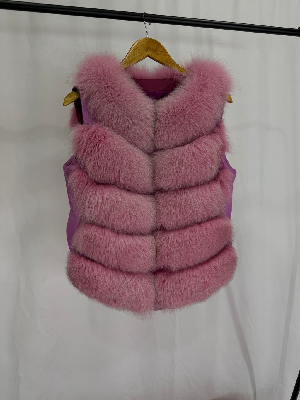Rose Glam Pink Fur Coat