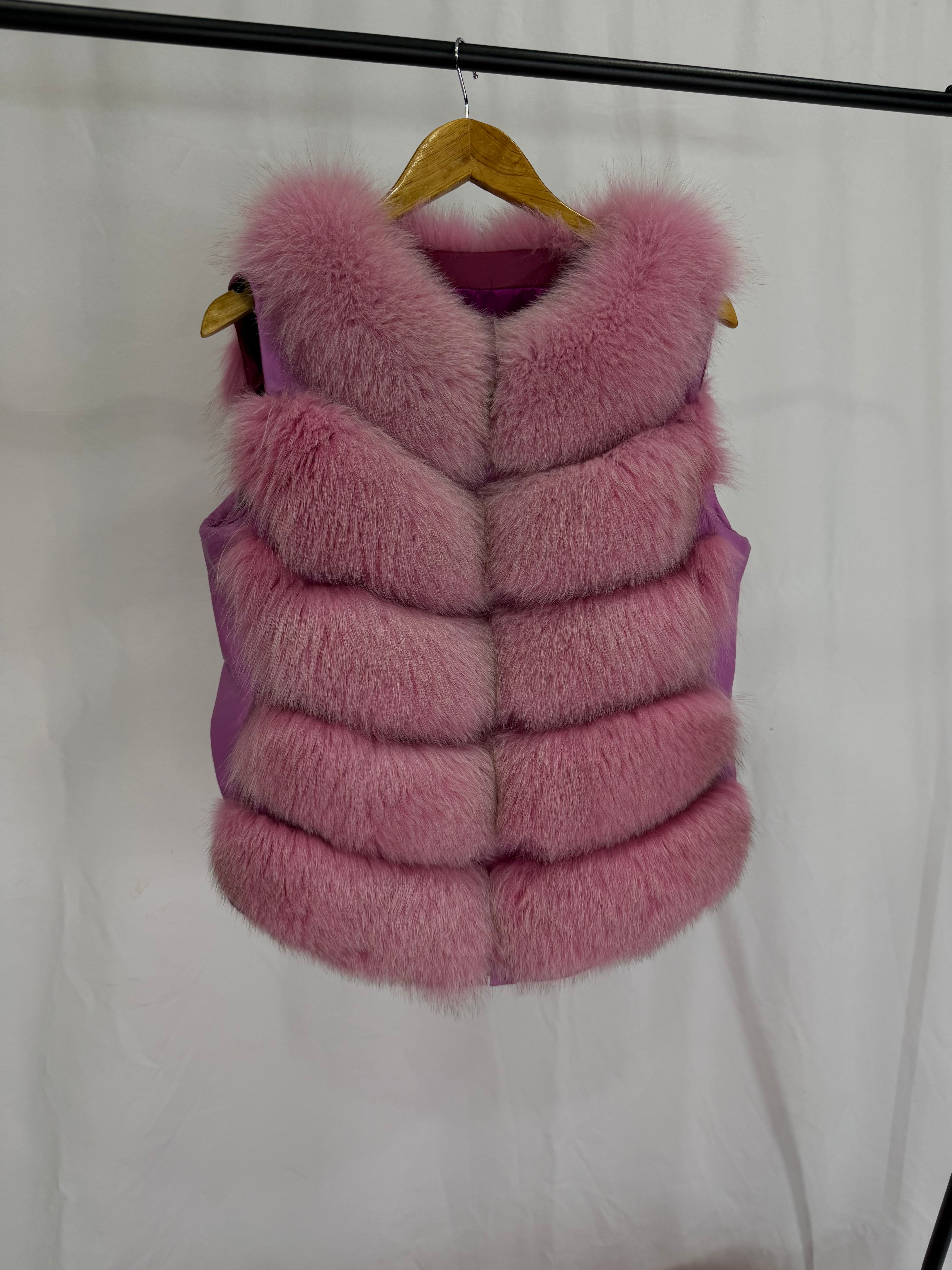 Rose Glam Pink Fur Coat