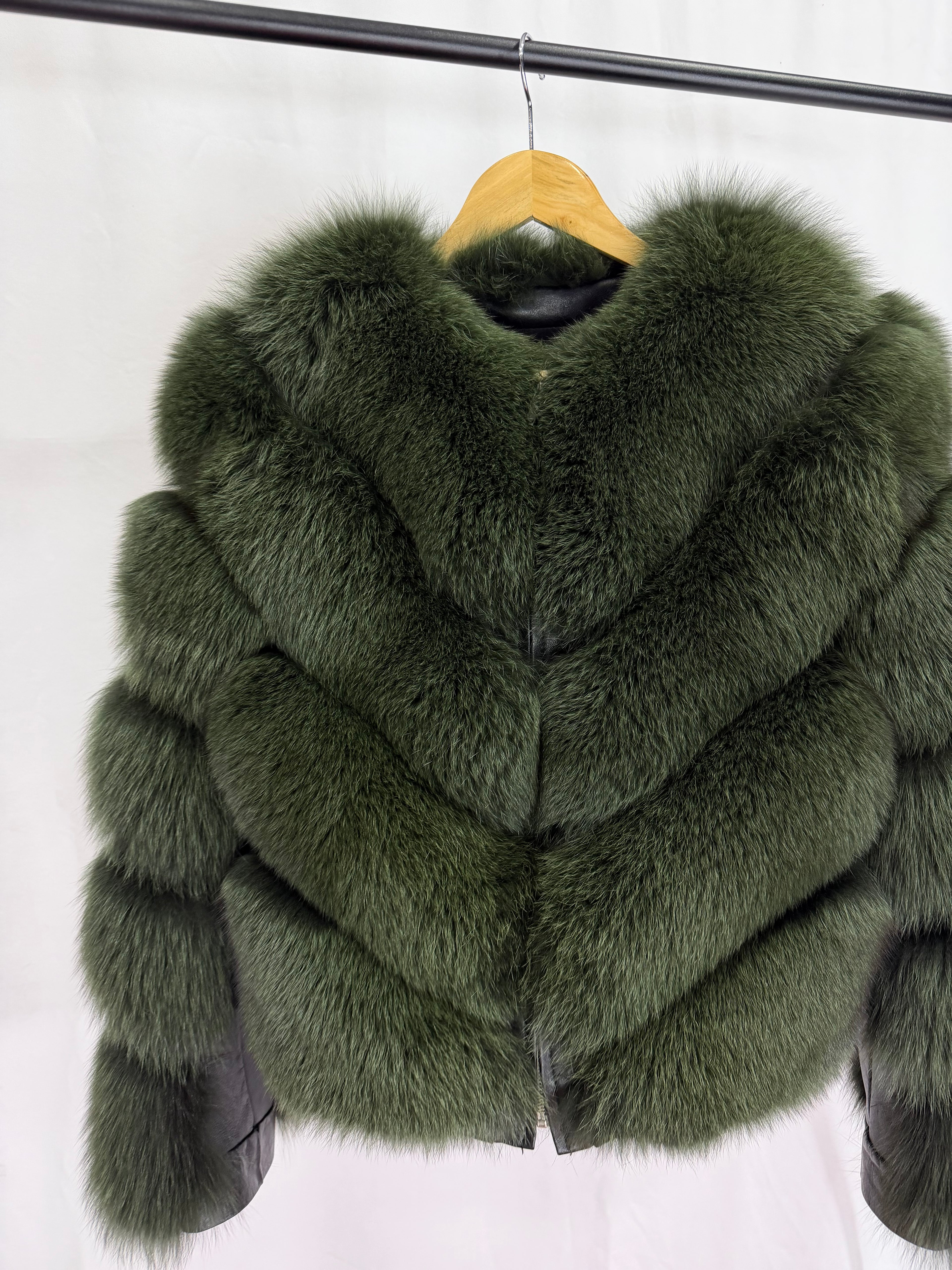 Emerald Luxe Green Fur Coat