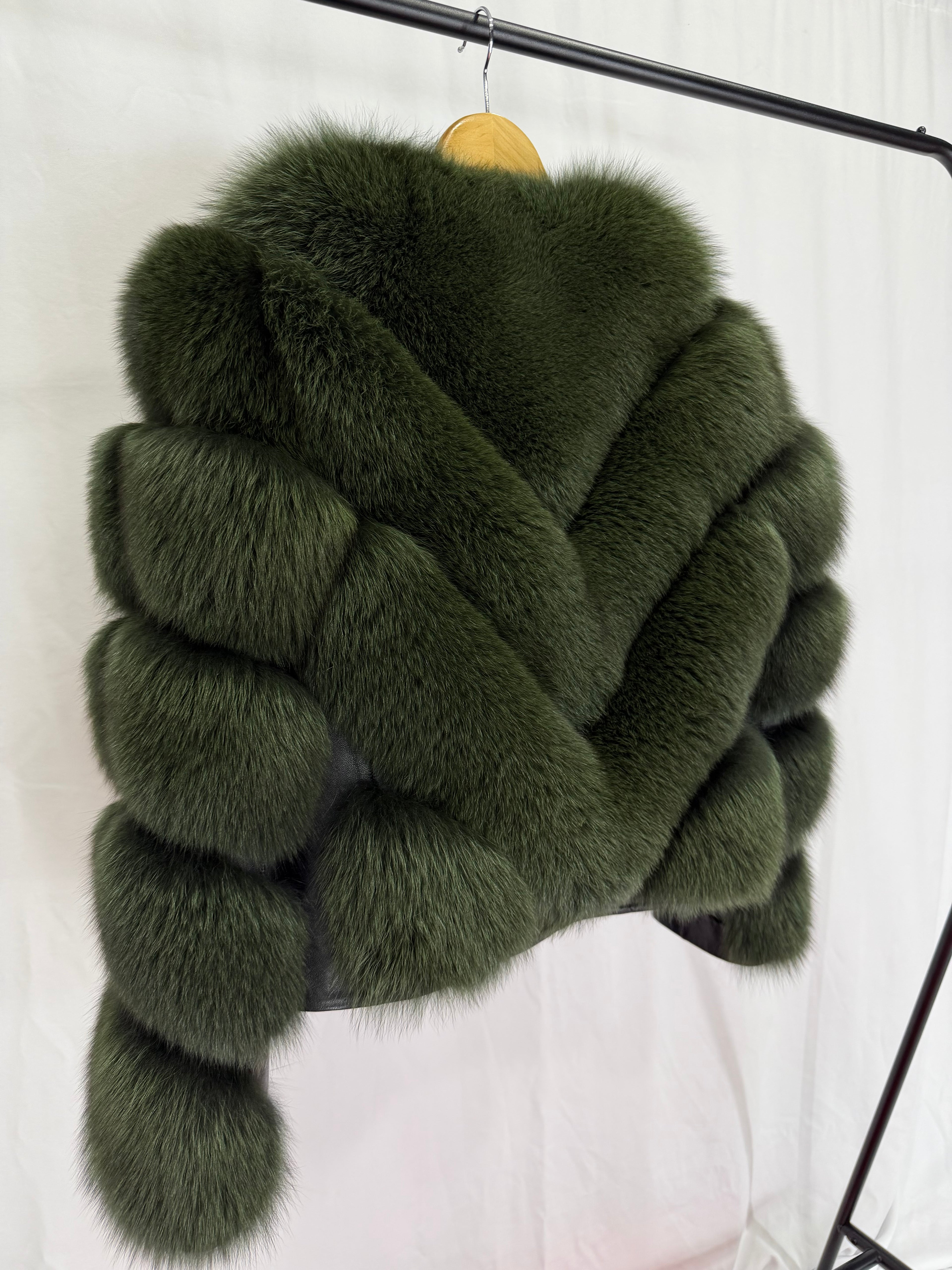 Emerald Luxe Green Fur Coat