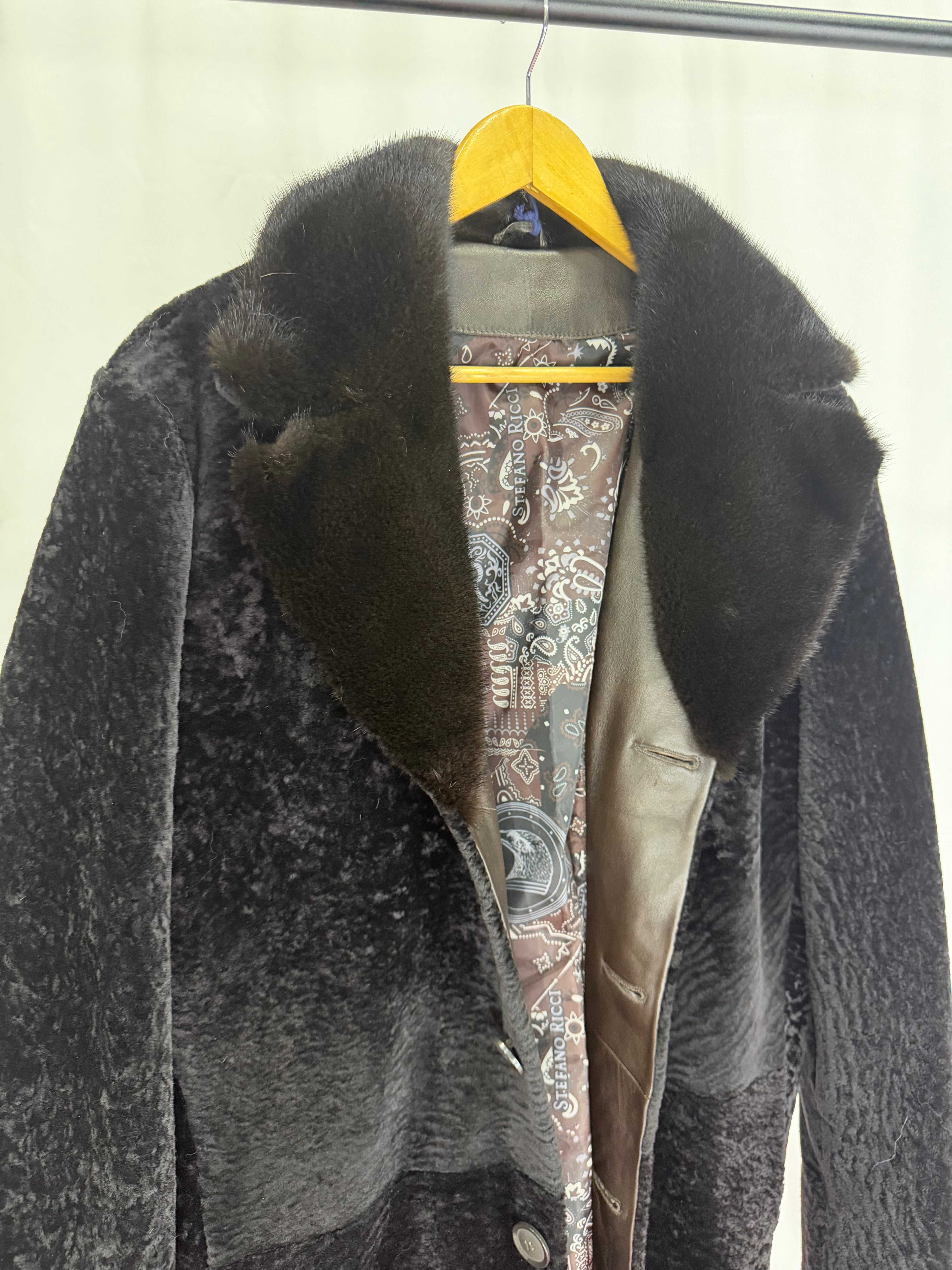 Noir Imperial Wolf Fur Coat