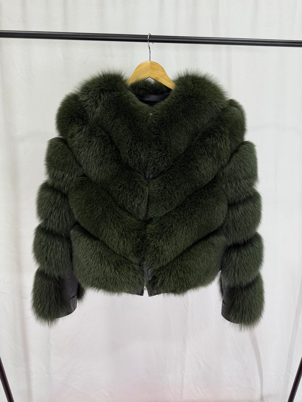 Emerald Luxe Green Fur Coat
