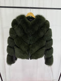 Emerald Luxe Green Fur Coat