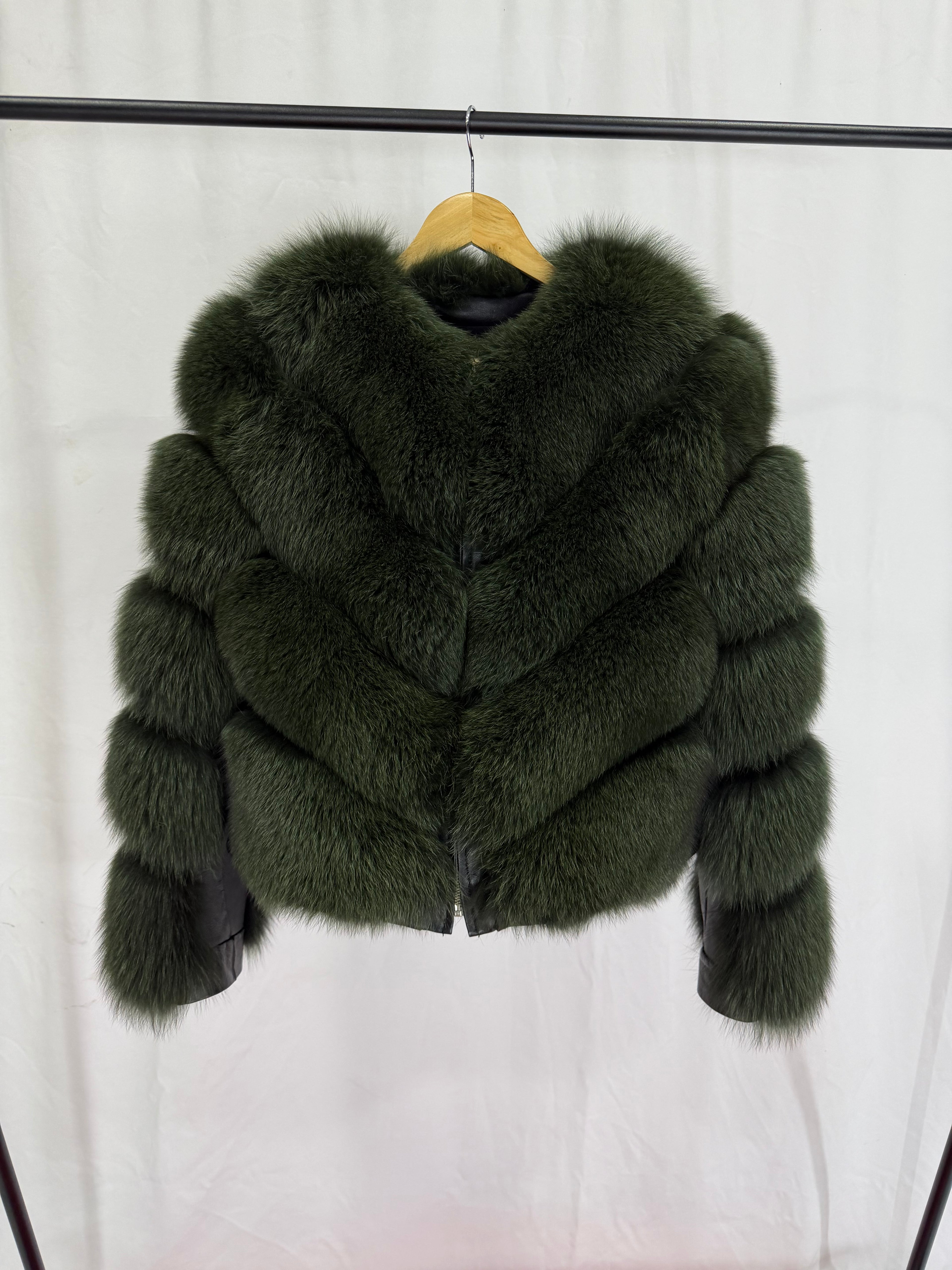 Emerald Luxe Green Fur Coat