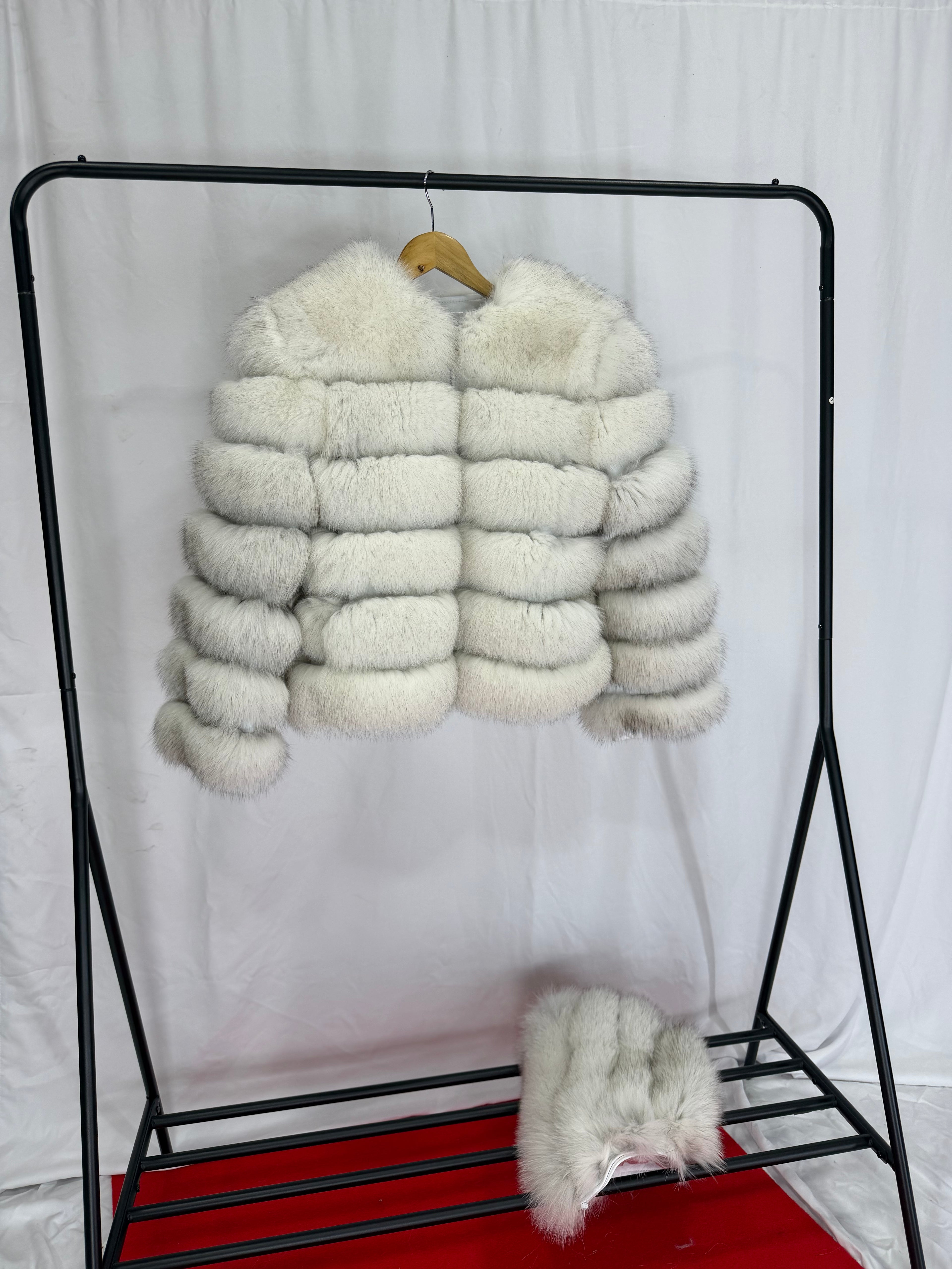 Arctic Royal White Fur Coat