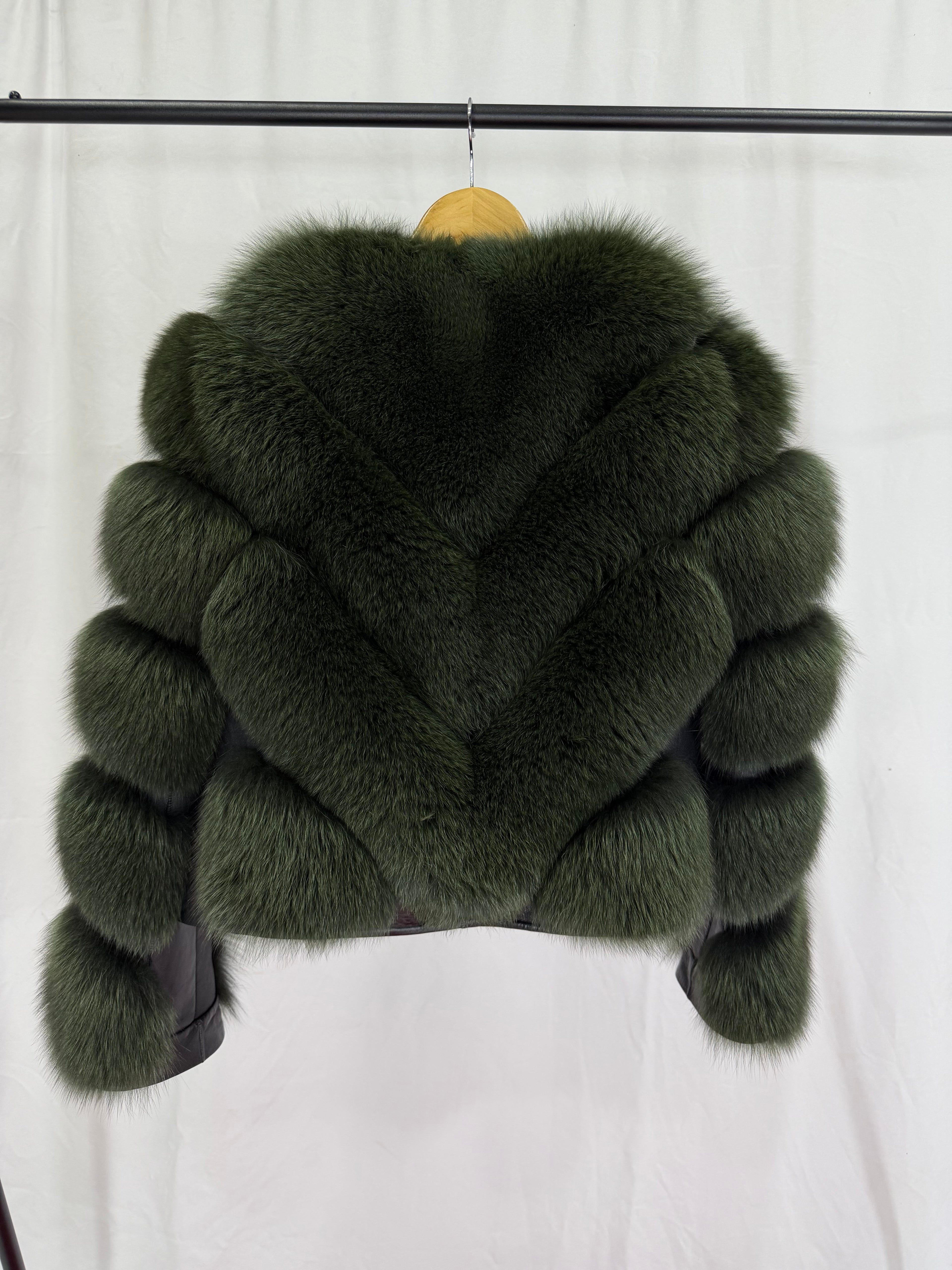 Emerald Luxe Green Fur Coat