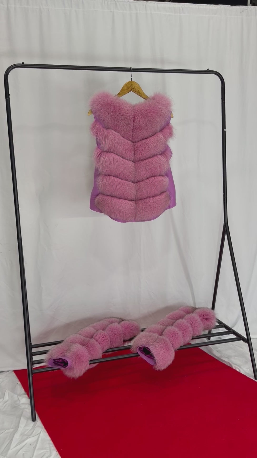 Rose Glam Pink Fur Coat