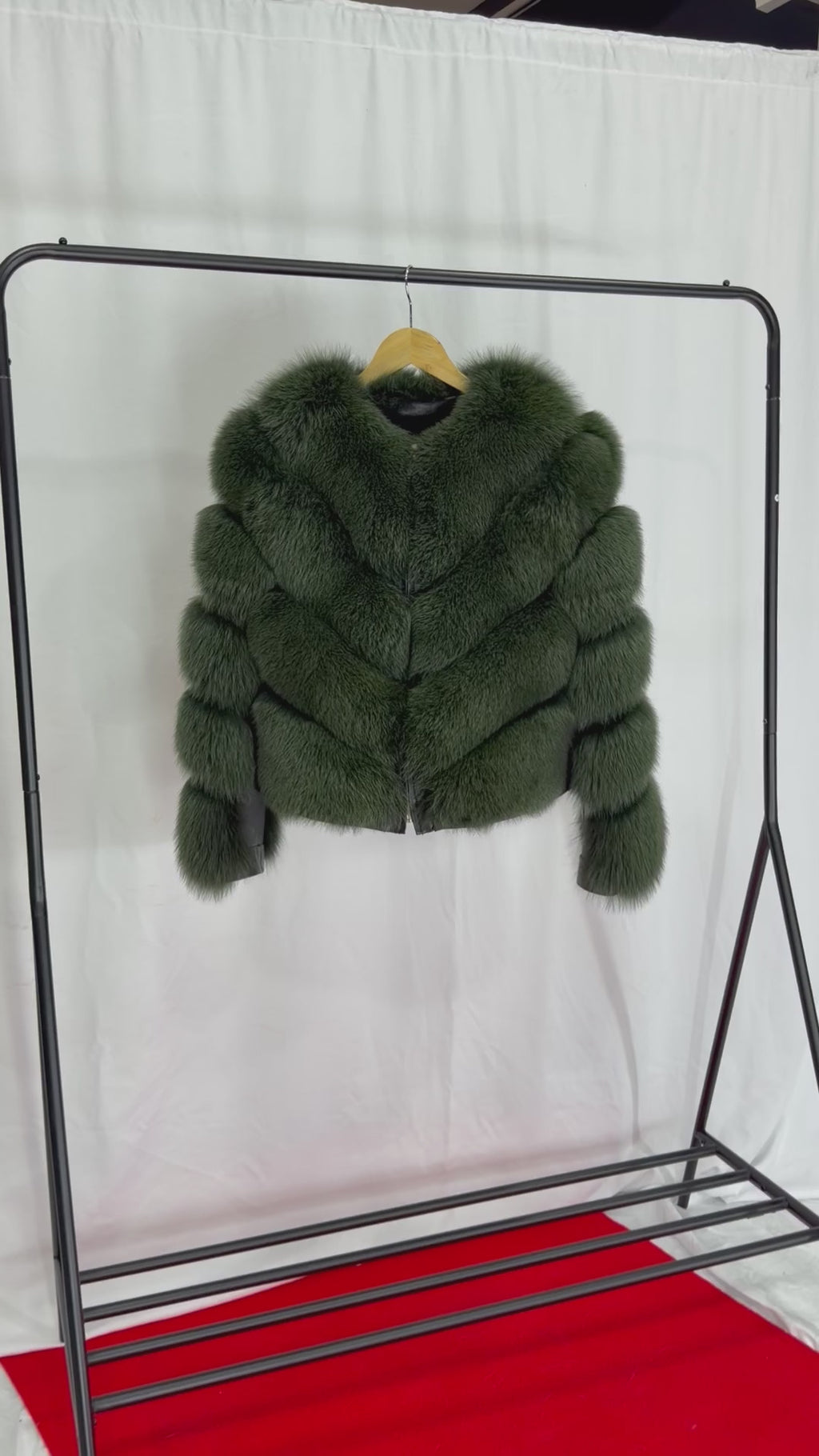 Emerald Luxe Green Fur Coat