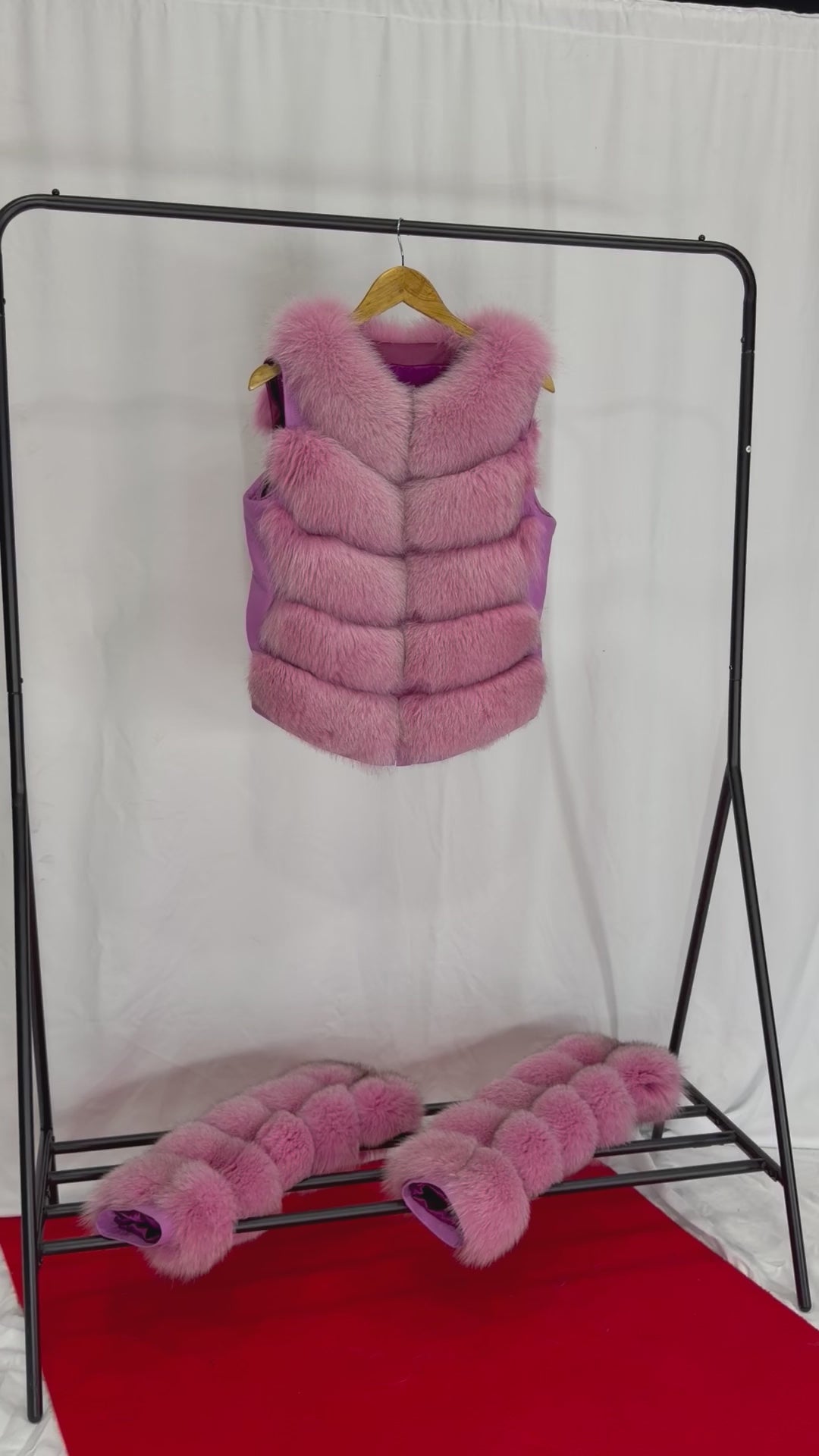 Rose Glam Pink Fur Coat