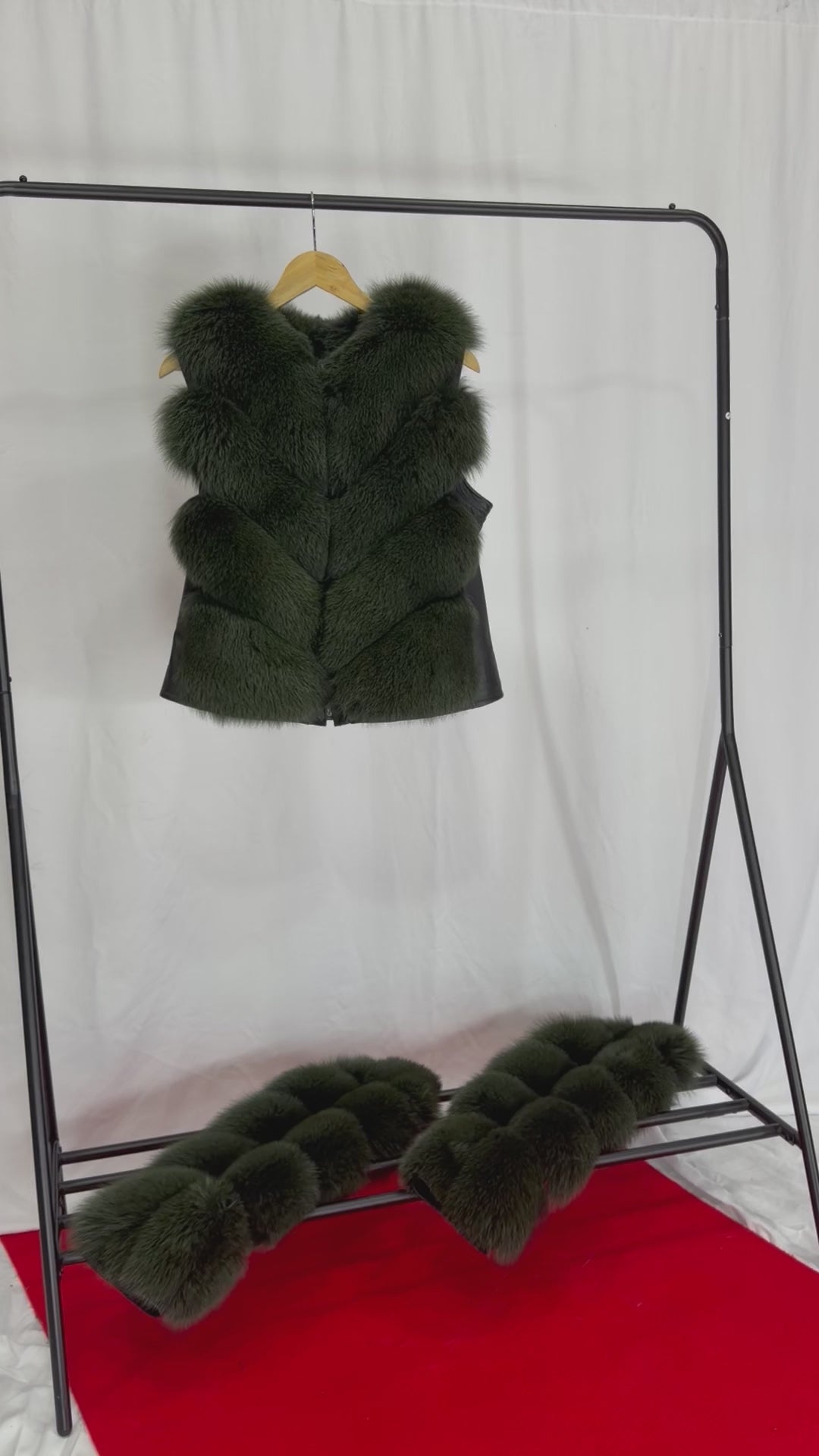 Emerald Luxe Green Fur Coat