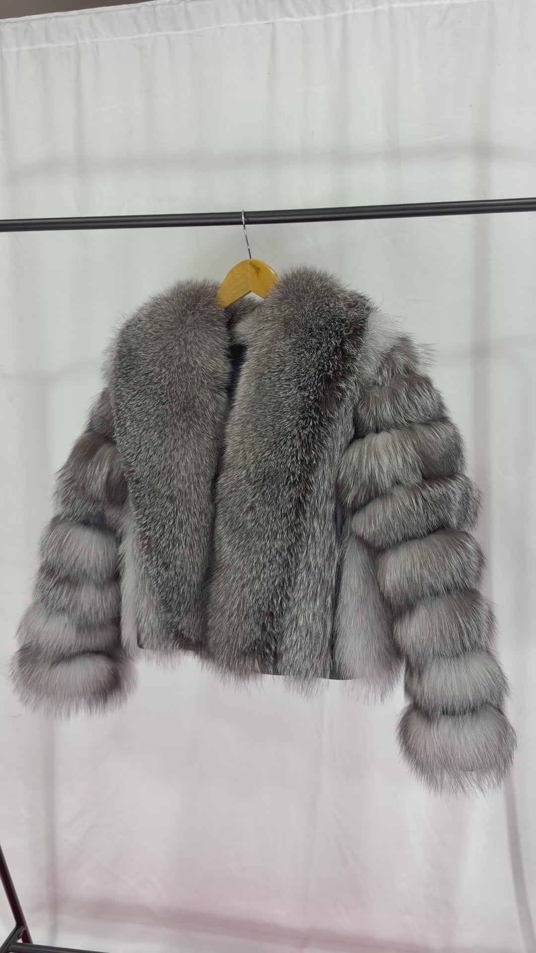 Silver Mist Natural Fur Coat