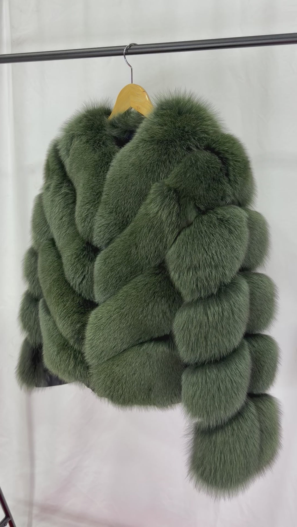 Emerald Luxe Green Fur Coat