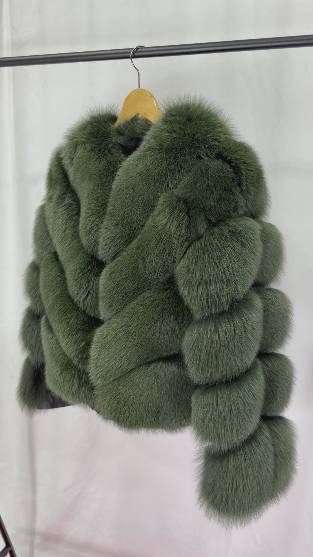 Emerald Luxe Green Fur Coat