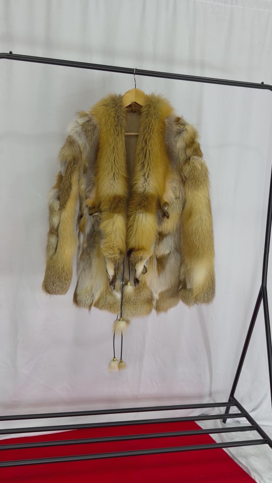 Golden Fox Fur Coat